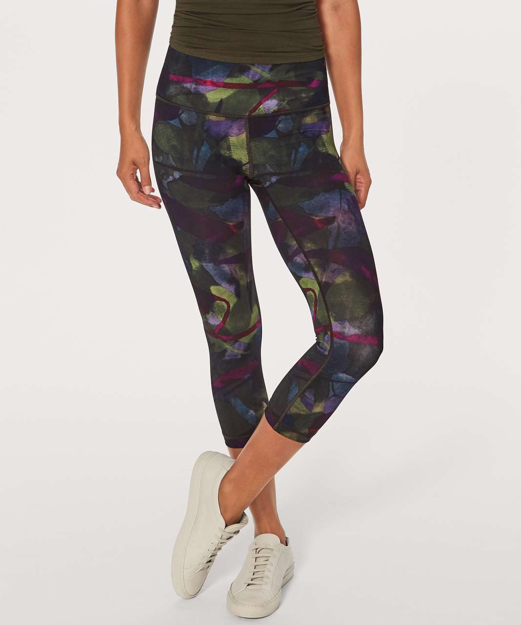 Lululemon Wunder Under Crop (Hi-Rise) (Full-On Luxtreme 21") - Aura Dark Chrome Multi