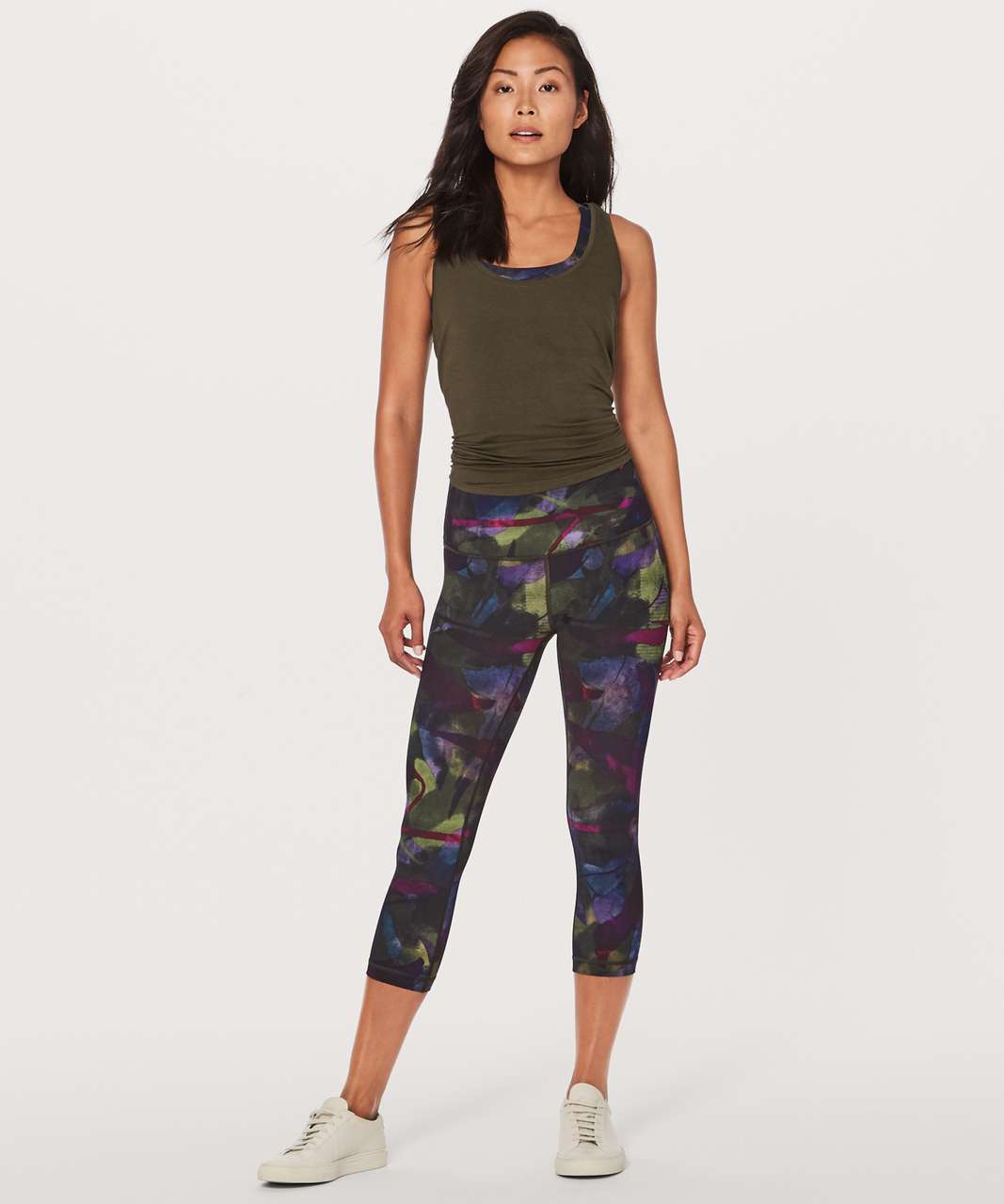 Lululemon Wunder Under Crop (Hi-Rise) (Full-On Luxtreme 21") - Aura Dark Chrome Multi