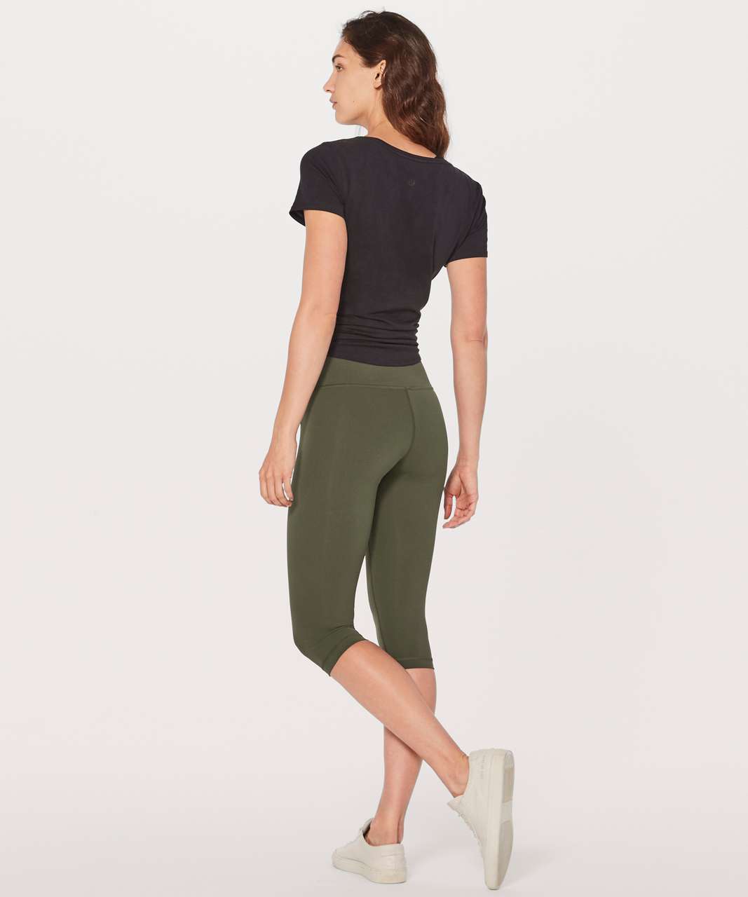 Lululemon Wunder Under Hi-Rise 1/2 Tight *Full-On Luxtreme 17 - Dark Olive  (First Release) - lulu fanatics