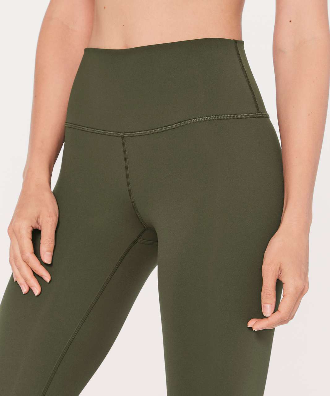 Lululemon Wunder Under Hi-Rise 1/2 Tight *Full-On Luxtreme 17 - Dark Olive  (First Release) - lulu fanatics