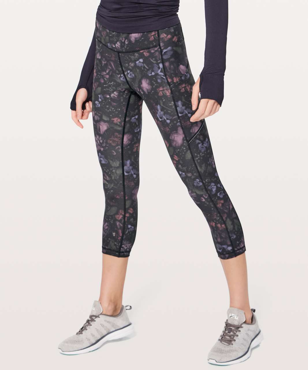 Lululemon Speed Up Crop (21") - Frozen Flourish Multi