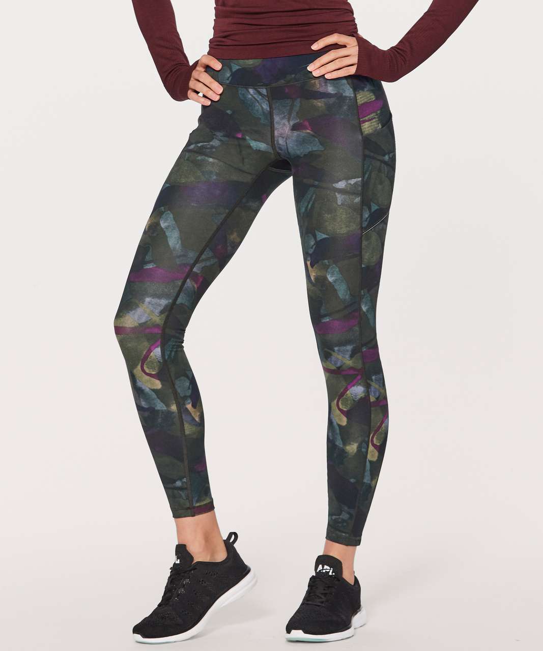 Lululemon Leggings Size 4 Speed Up Tight Full-On Luxtreme 28 Dark Olive