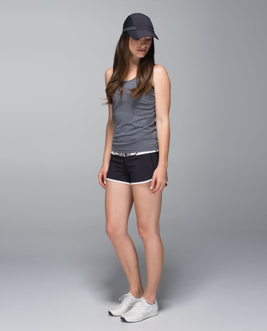 Lululemon Run:  Speed Short *4-way Stretch - Black / Angel Wing / Su14 Quilt 35