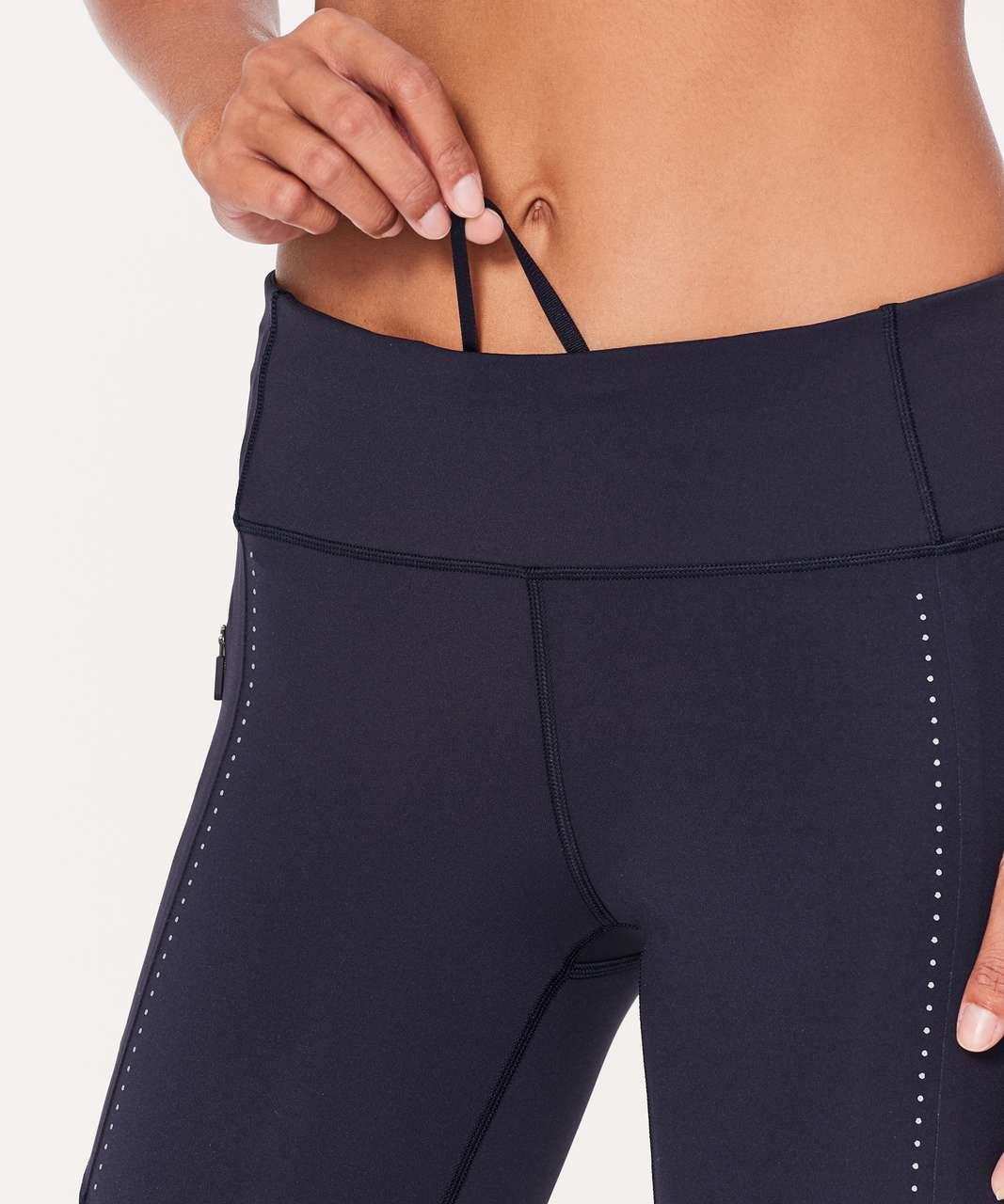 Lululemon Extra Mile Crop (Reflective 23") - Midnight Navy