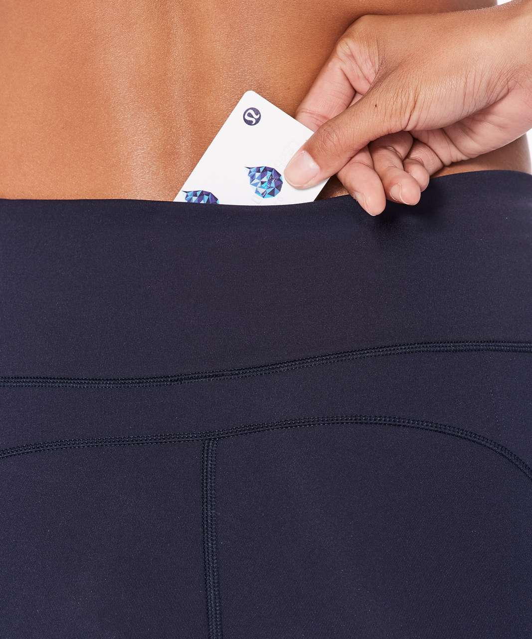 Lululemon Extra Mile Crop (Reflective 23") - Midnight Navy