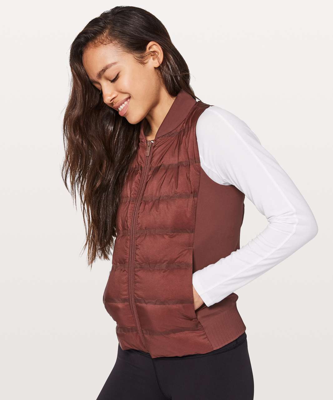 Lululemon Down & Around Vest - Dark Cedar