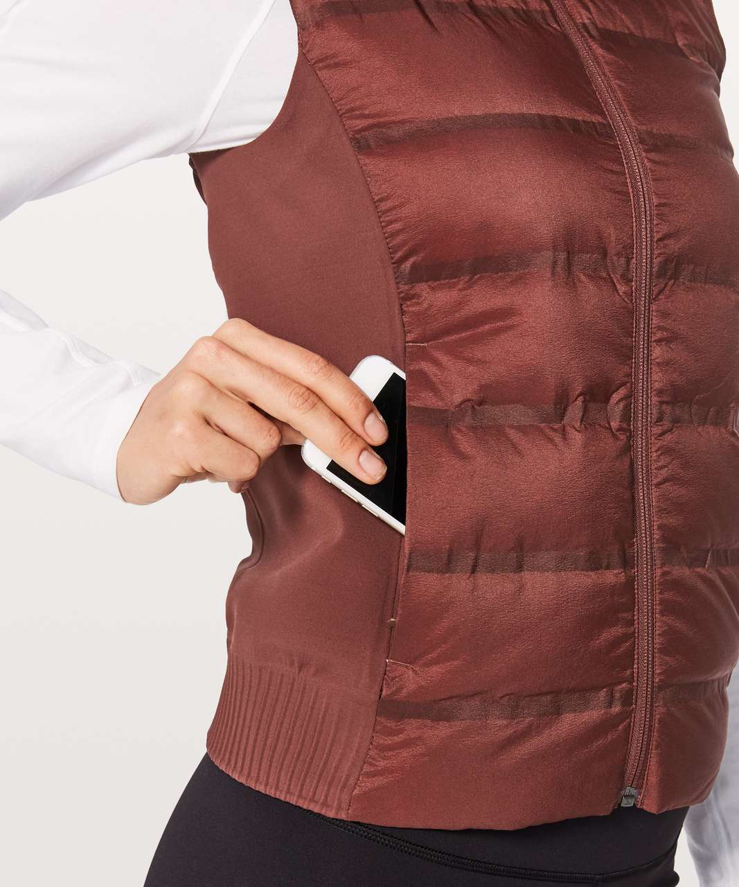 Lululemon Down & Around Vest - Dark Cedar