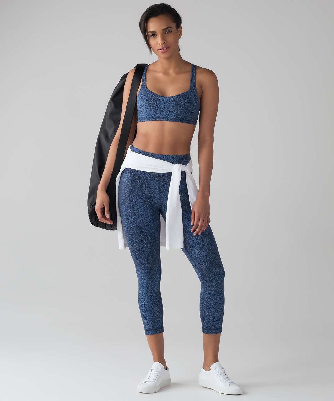 Lululemon Invigorate Bra - Soundwave White Black / Black - lulu fanatics