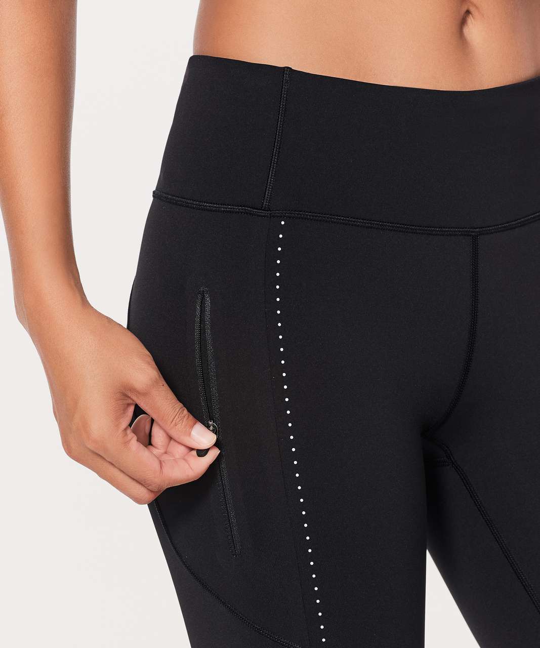 Lululemon Extra Mile Tight (Reflective 28) - Black - lulu fanatics