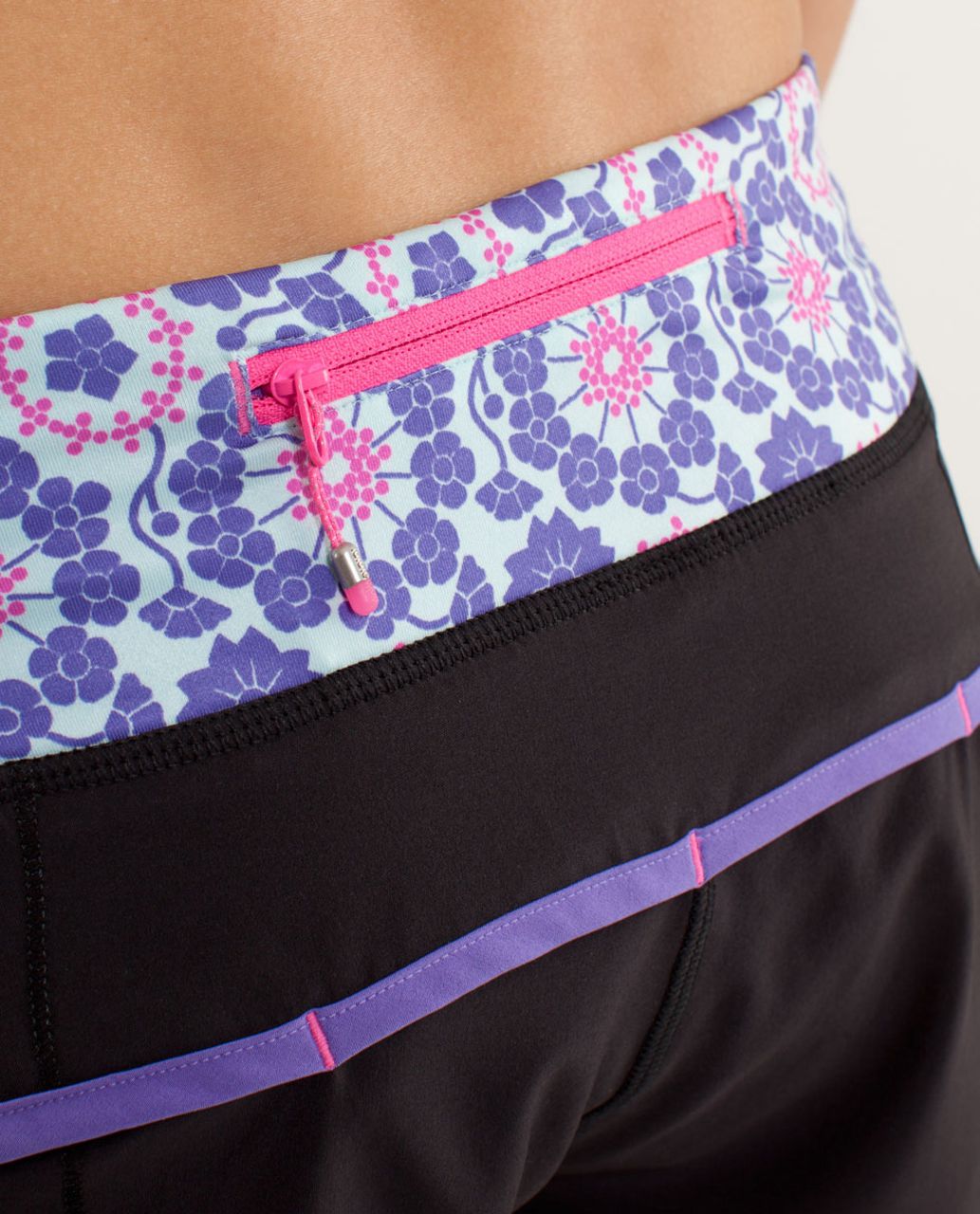 Lululemon Run:  Speed Short - Black / Power Purple / Quilt Summer13 1