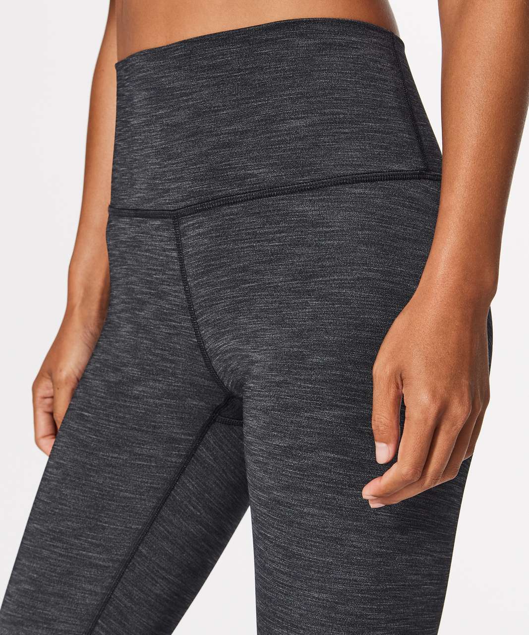 Lululemon Wunder Under Low-Rise Tight in heathered black sz 8