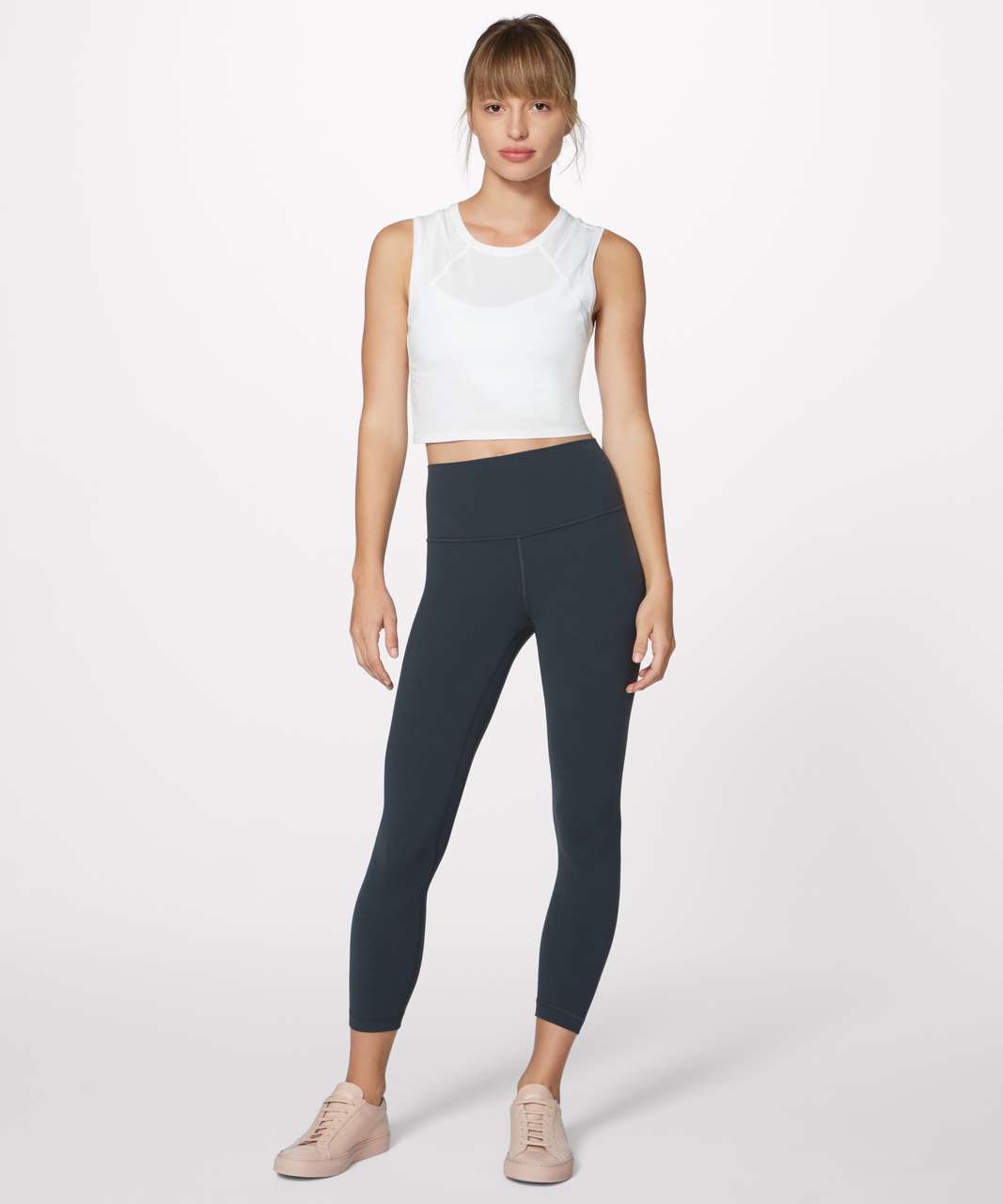 Lululemon Line Up Crop Tank - White