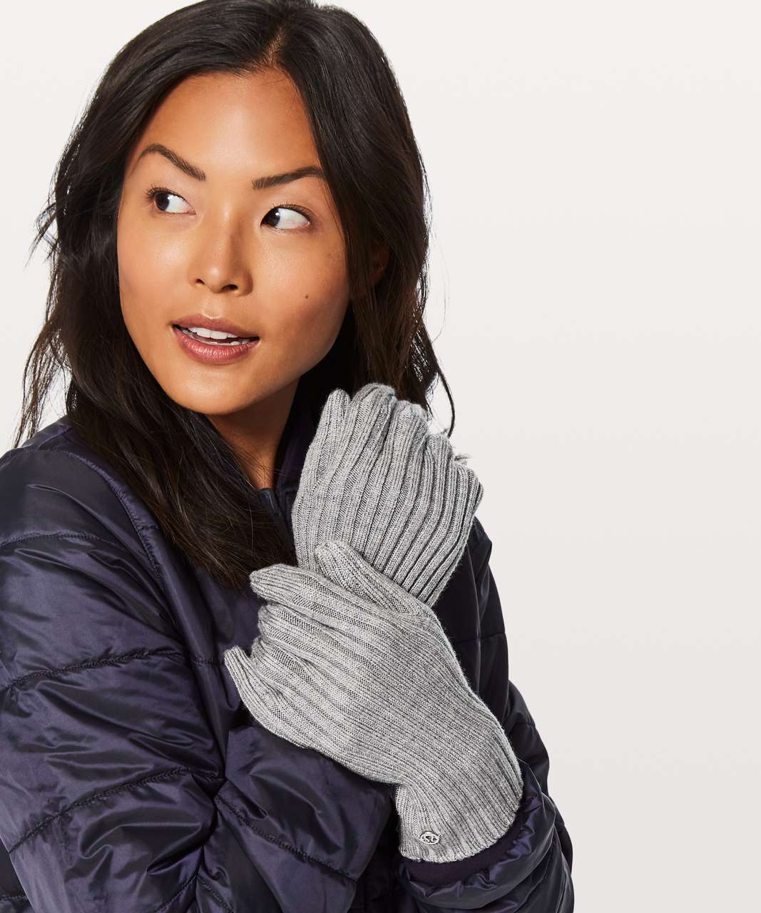 Lululemon Wool Be Cozy Gloves - Heathered Medium Grey