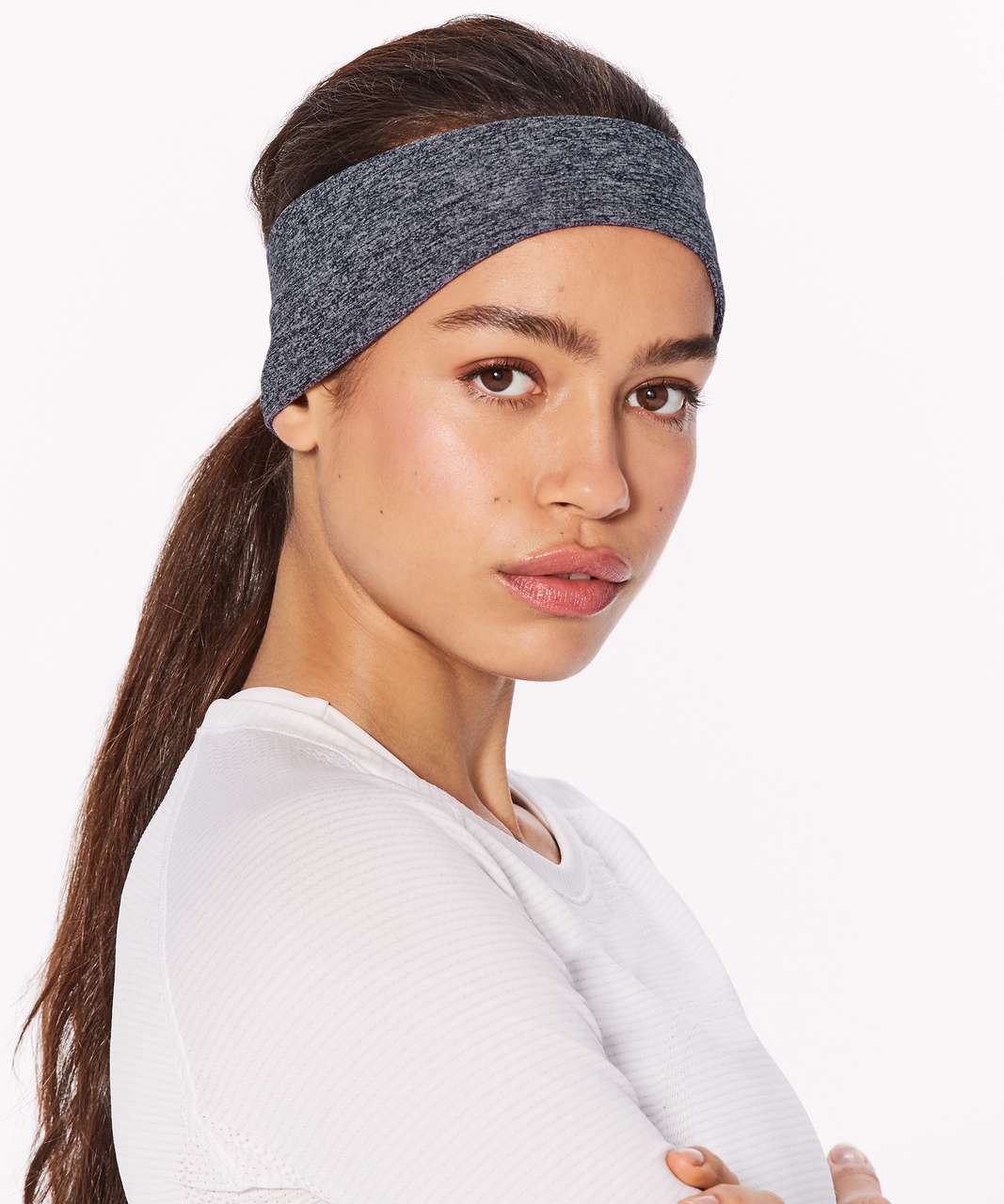 Lululemon Run It Out Ear Warmer (Special Edition) - Reconnect Heathered Black Silver Reflective