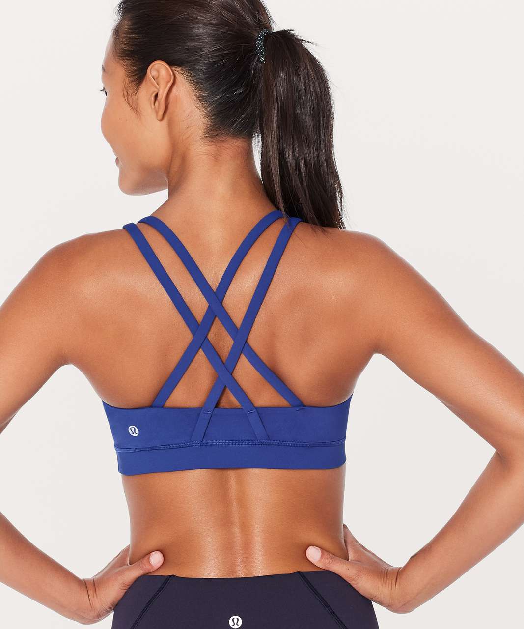 Lululemon Centered Energy 2 sports bra striped blue black Womens size 6 -  $32 - From Jenny