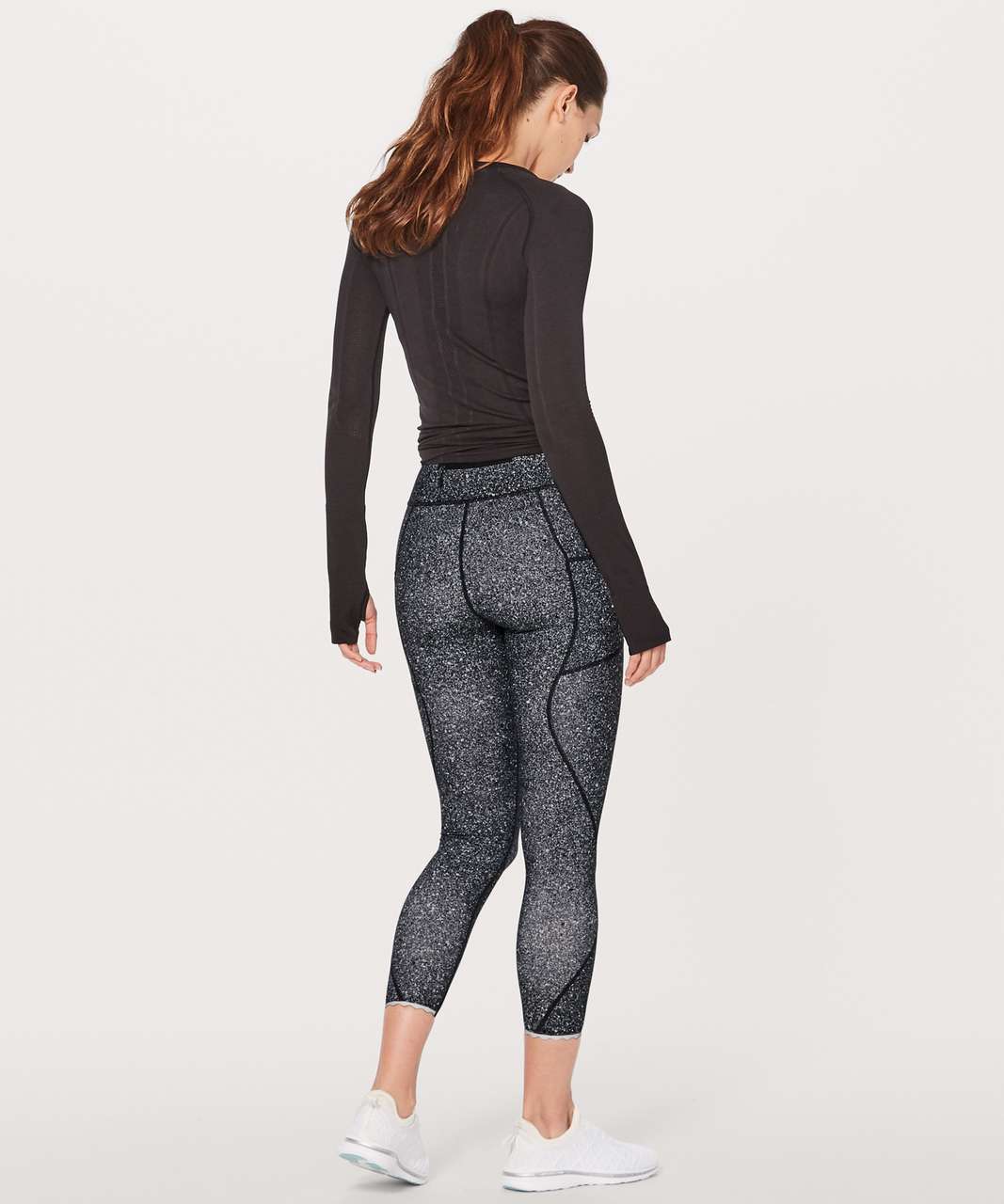 Lululemon Tight Stuff Tight II - Chakra Print Alpine White Black - lulu  fanatics