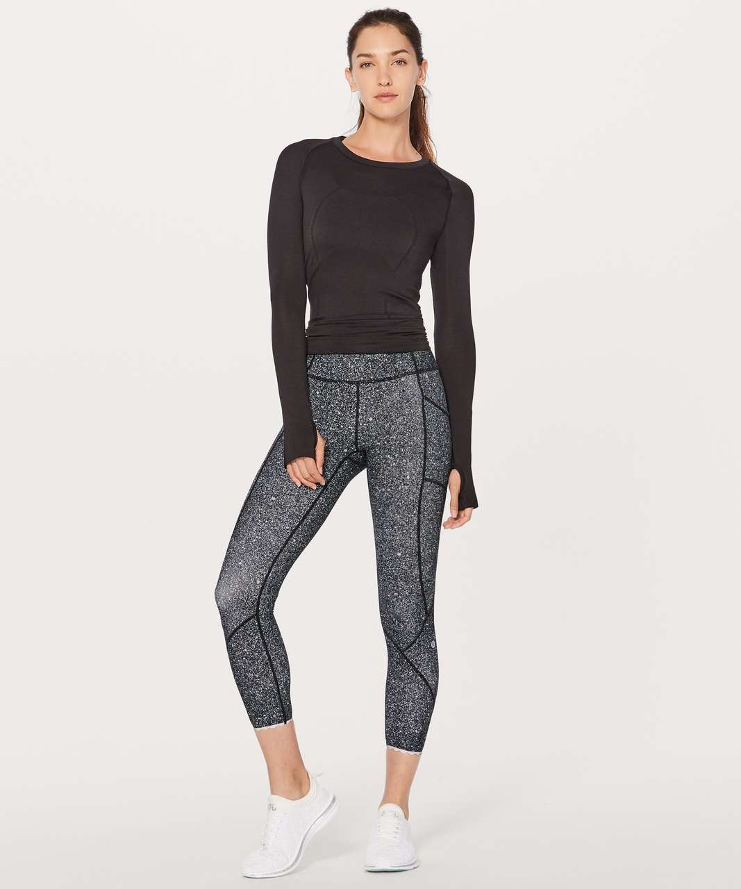 Lululemon Tight Stuff Tight (Reflective) - Simply Lace Play Dark Slate  Black - lulu fanatics