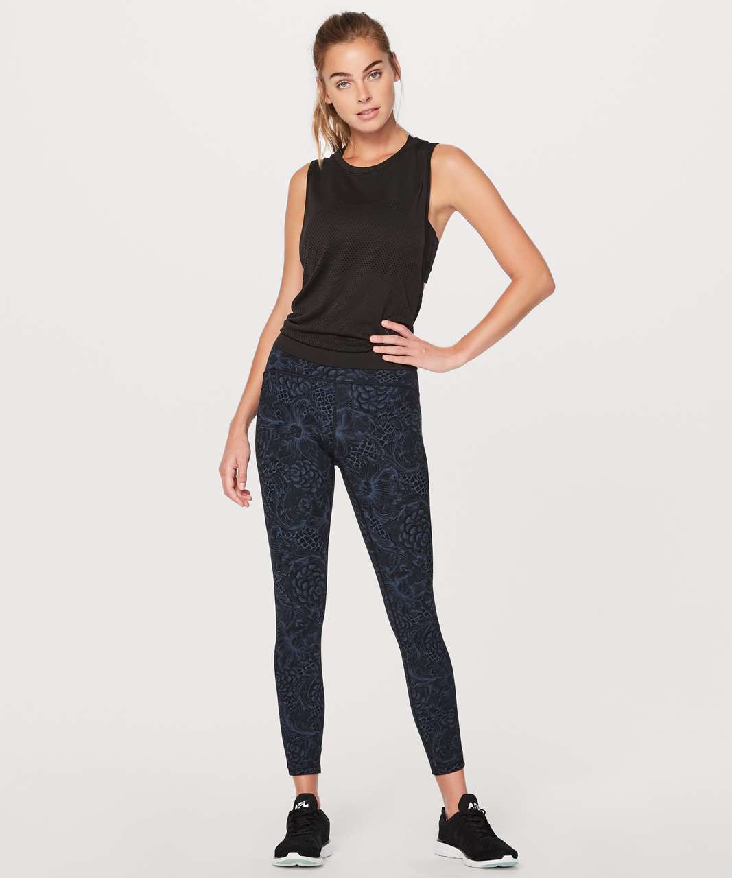 Lululemon Train Times 7/8 Pant Women's Size 2 Nimbus Battleship