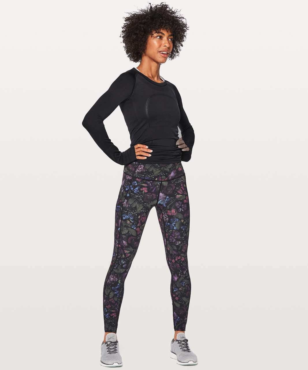 Lululemon Fast & Free 7/8 Tight II *Nulux 25 - Frozen Flourish Multi - lulu  fanatics