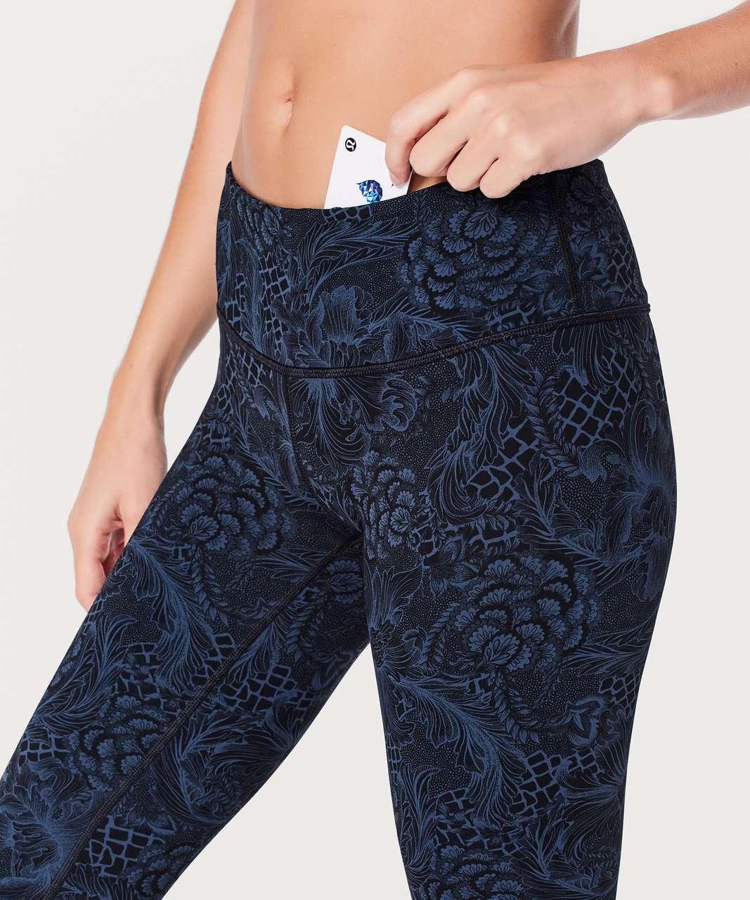 Lululemon Wunder Under Low-Rise Tight *Full-On Luxtreme 28" - Nouveau Mach Blue Black