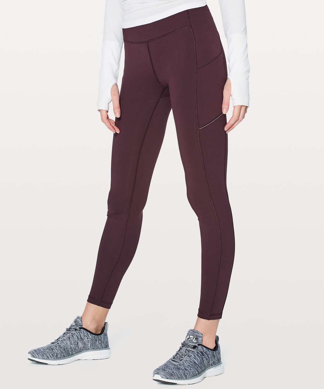 Lululemon Speed Up Tight *28 - Power Luxtreme Variegated Knit Black  Heathered Black - lulu fanatics