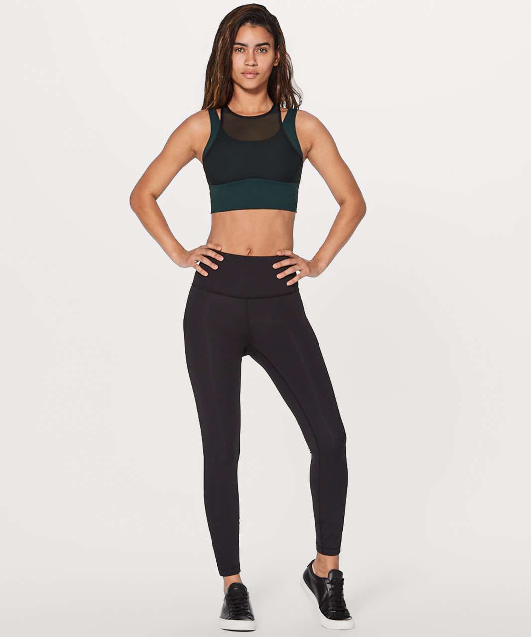 Lululemon Double Tap Bra II - Submarine / Black