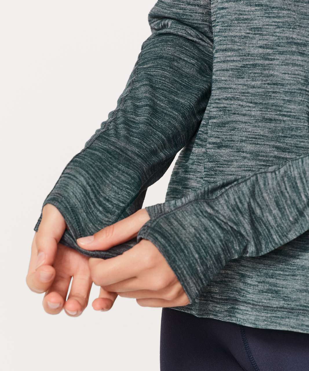 Lululemon Meant To Move Long Sleeve - Heathered Submarine