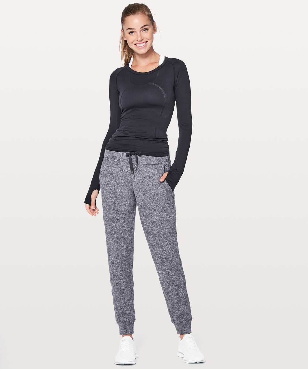 Lululemon Ready to Rulu High-Rise Fleece Jogger - Heathered True Navy -  lulu fanatics