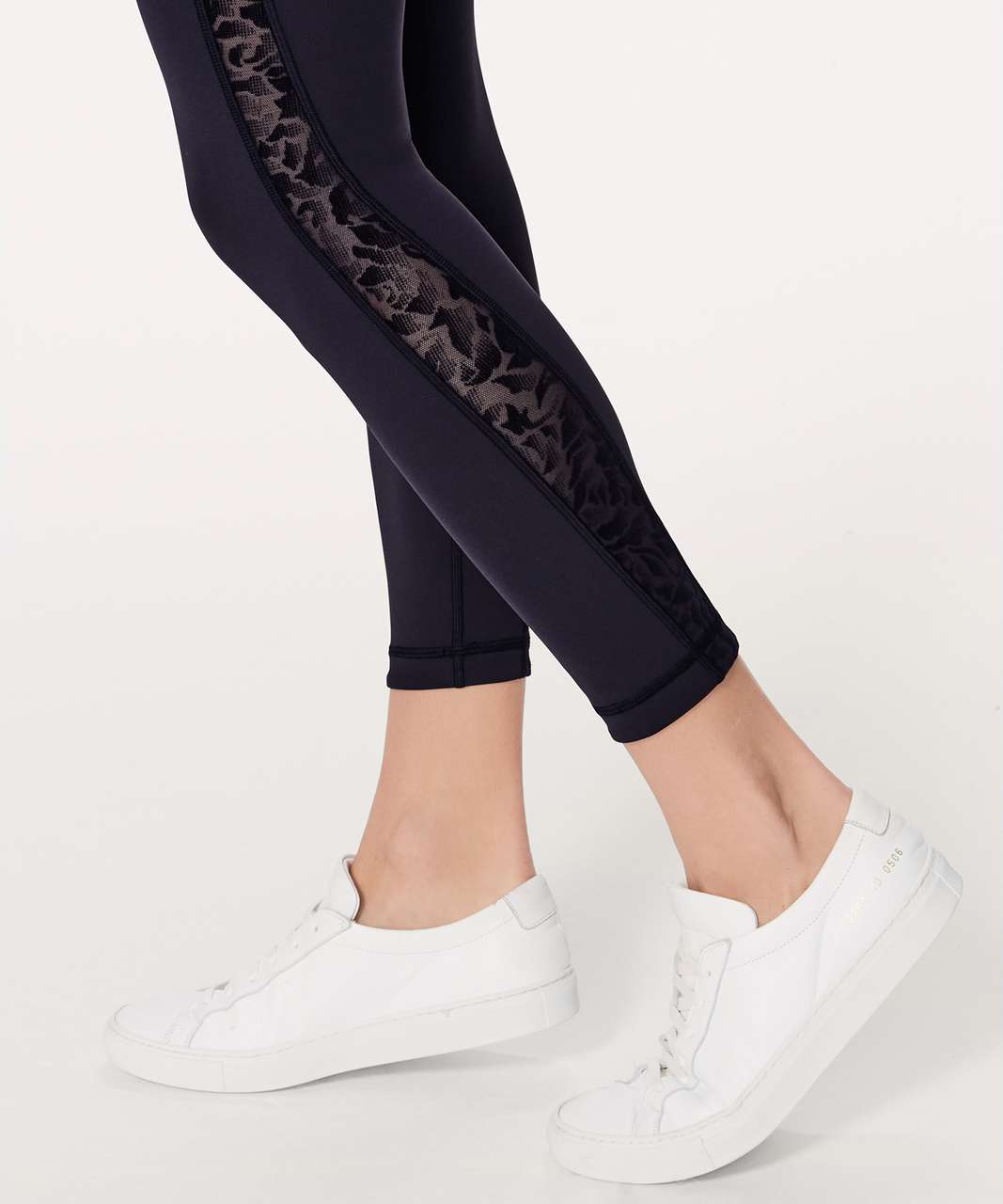 Lululemon Meant To Move 7/8 Tight (25) - Black / Flocked Floral