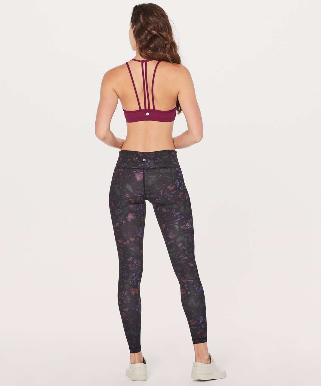 Lululemon Get Set Bra Embroidered - Black - lulu fanatics