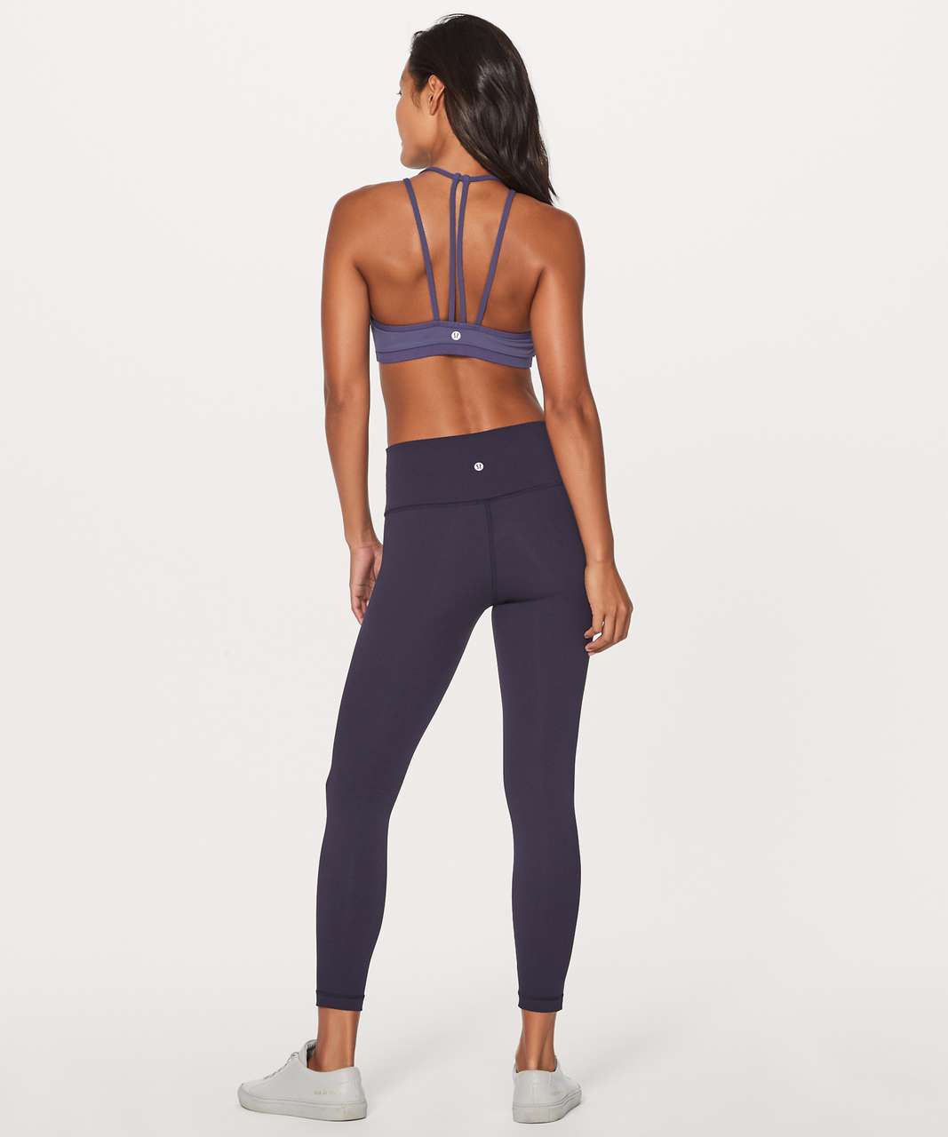 Lululemon 8 Get Set Bra Moody Blues Yoga Train Workout Cups