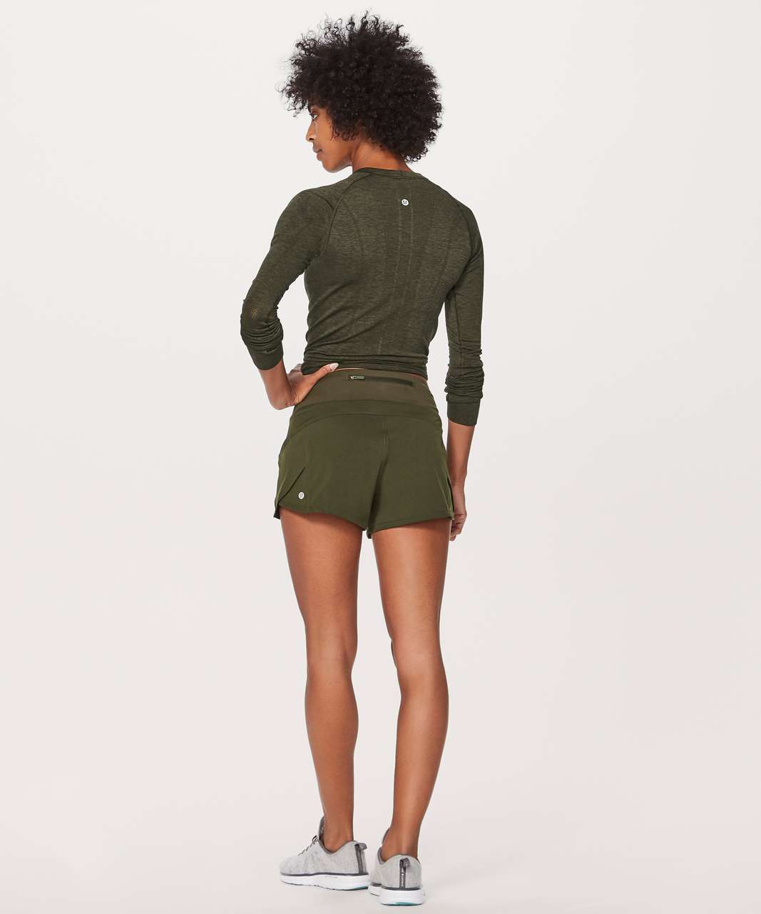 Lululemon Morning Miles Short (3") - Dark Olive