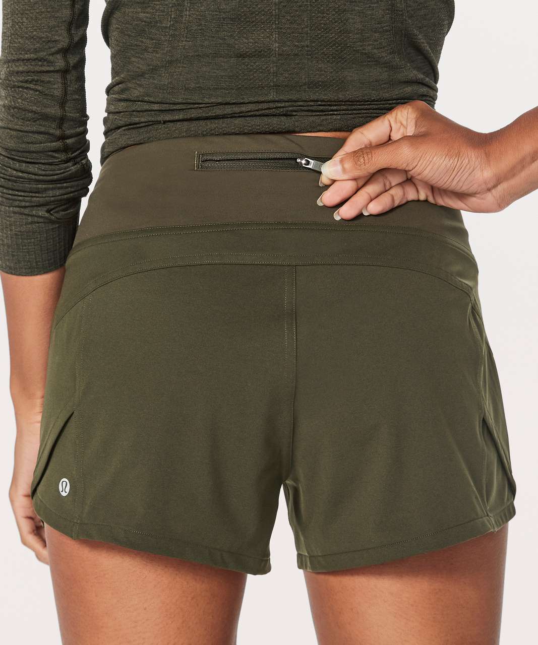 Lululemon Morning Miles Short (3") - Dark Olive