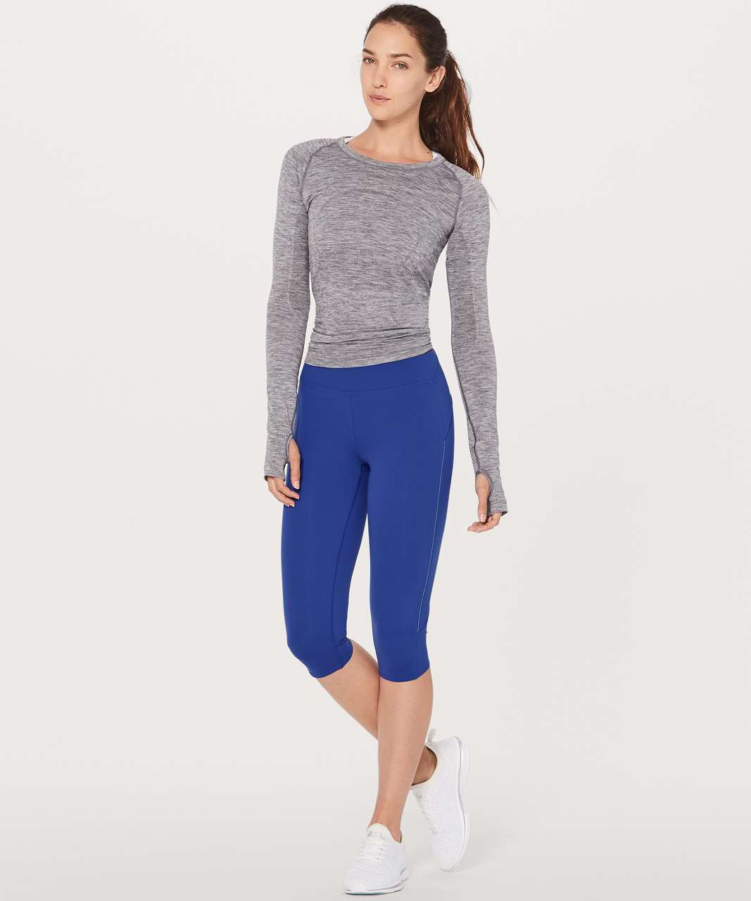 Lululemon Morning Miles Crop (17) - Psychic - lulu fanatics