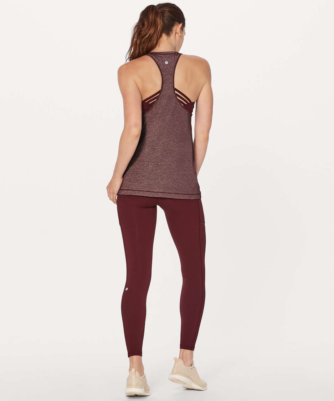 Lululemon Extra Mile Tank - Heathered Garnet / Garnet