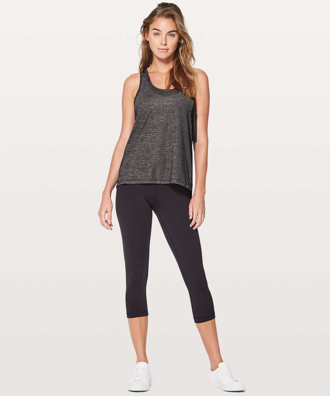 Lululemon Hold & Let Flow Tank - Heathered Black