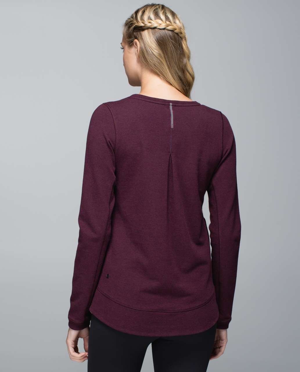 Lululemon Exhalation Pullover II - Heathered Bordeaux Drama