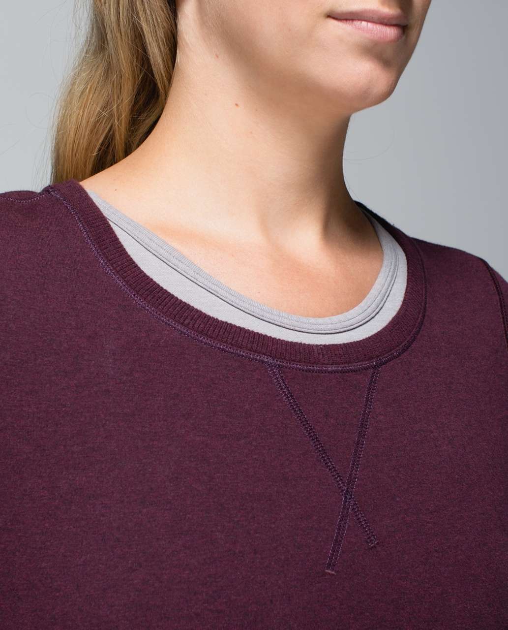 Lululemon Exhalation Pullover II - Heathered Bordeaux Drama