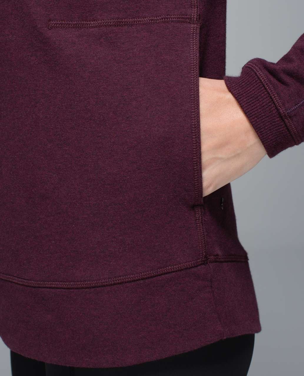 Lululemon Exhalation Pullover II - Heathered Bordeaux Drama