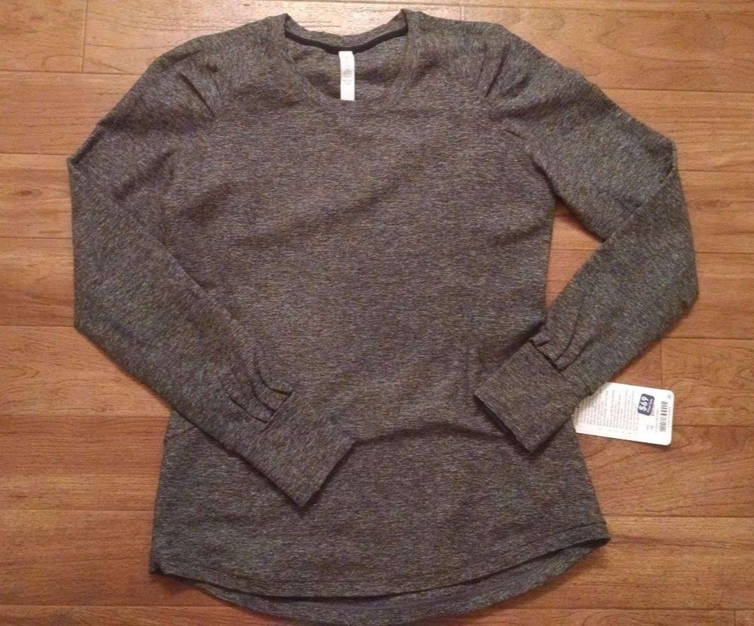 Lululemon Extra Mile Long Sleeve *Reflective - Heathered Black ...