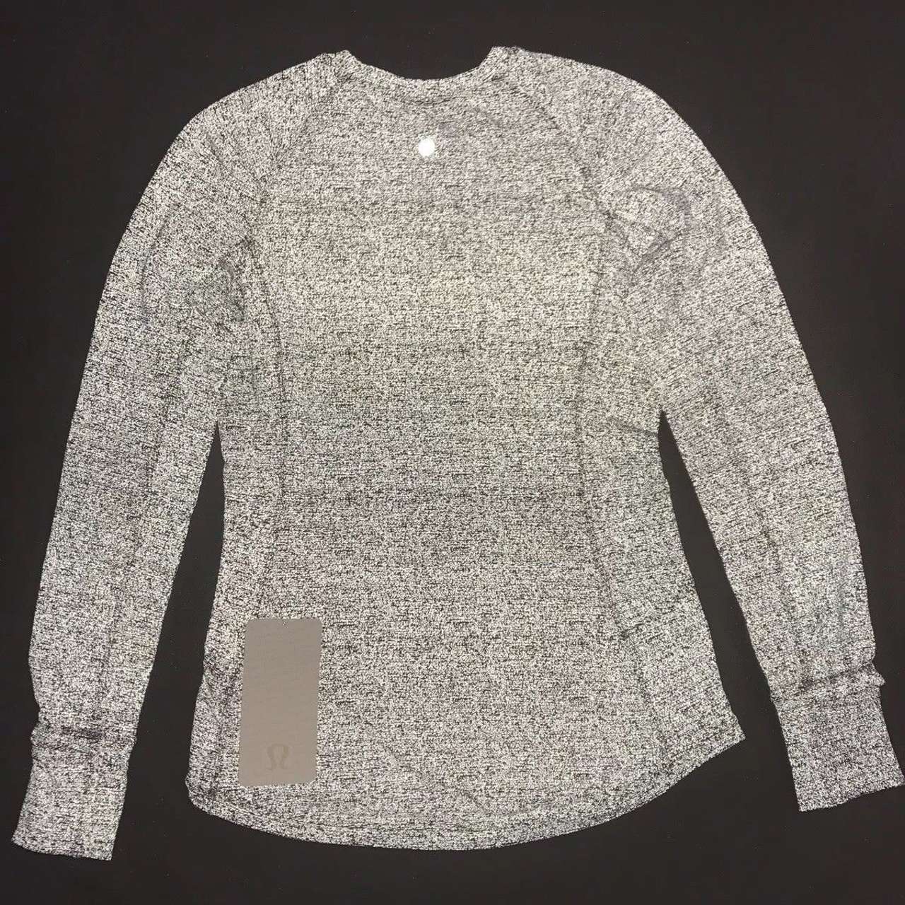 Lululemon Extra Mile Long Sleeve *Reflective - Heathered Black / Reflective  - lulu fanatics