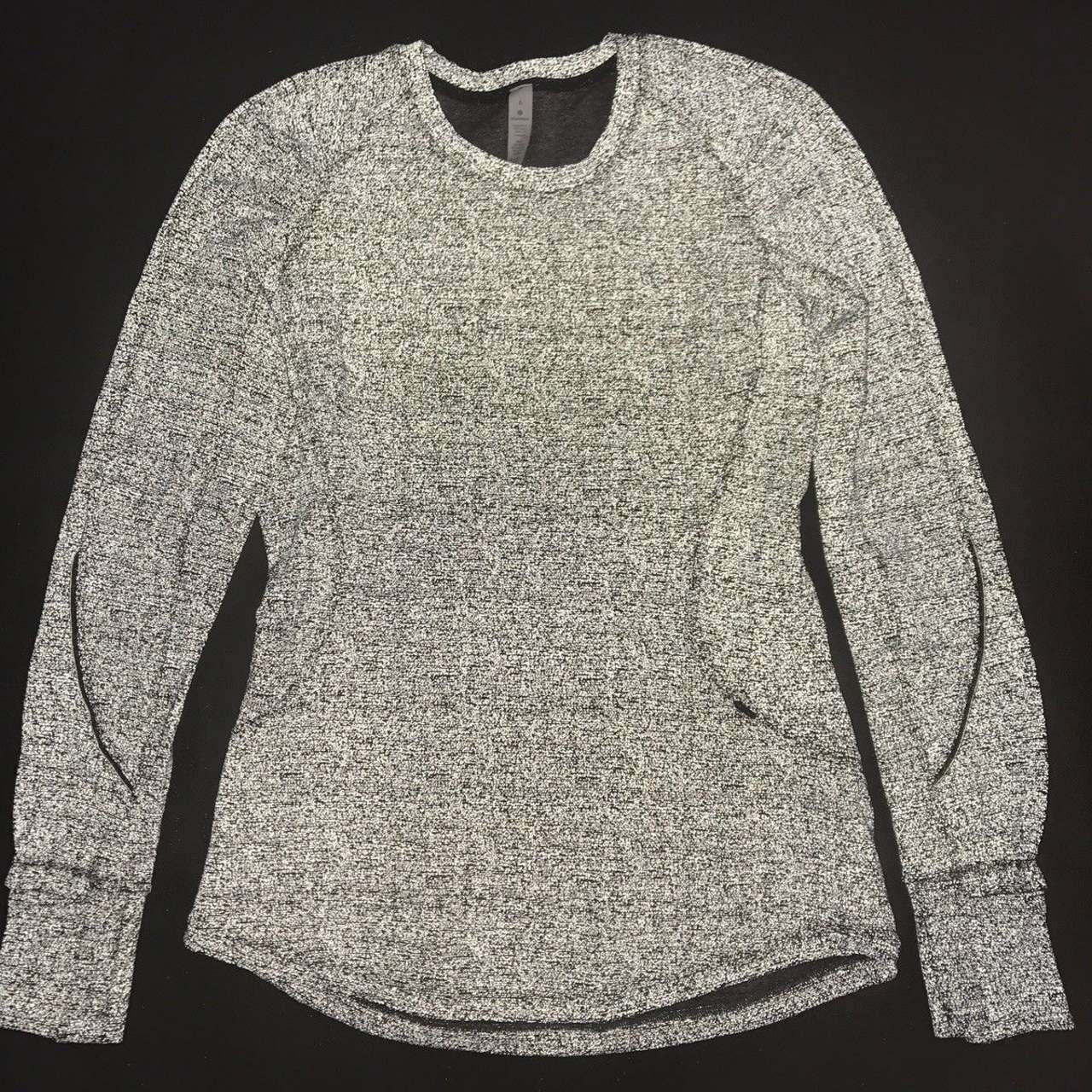 Lululemon Extra Mile Long Sleeve *Reflective - Heathered Black / Reflective  - lulu fanatics