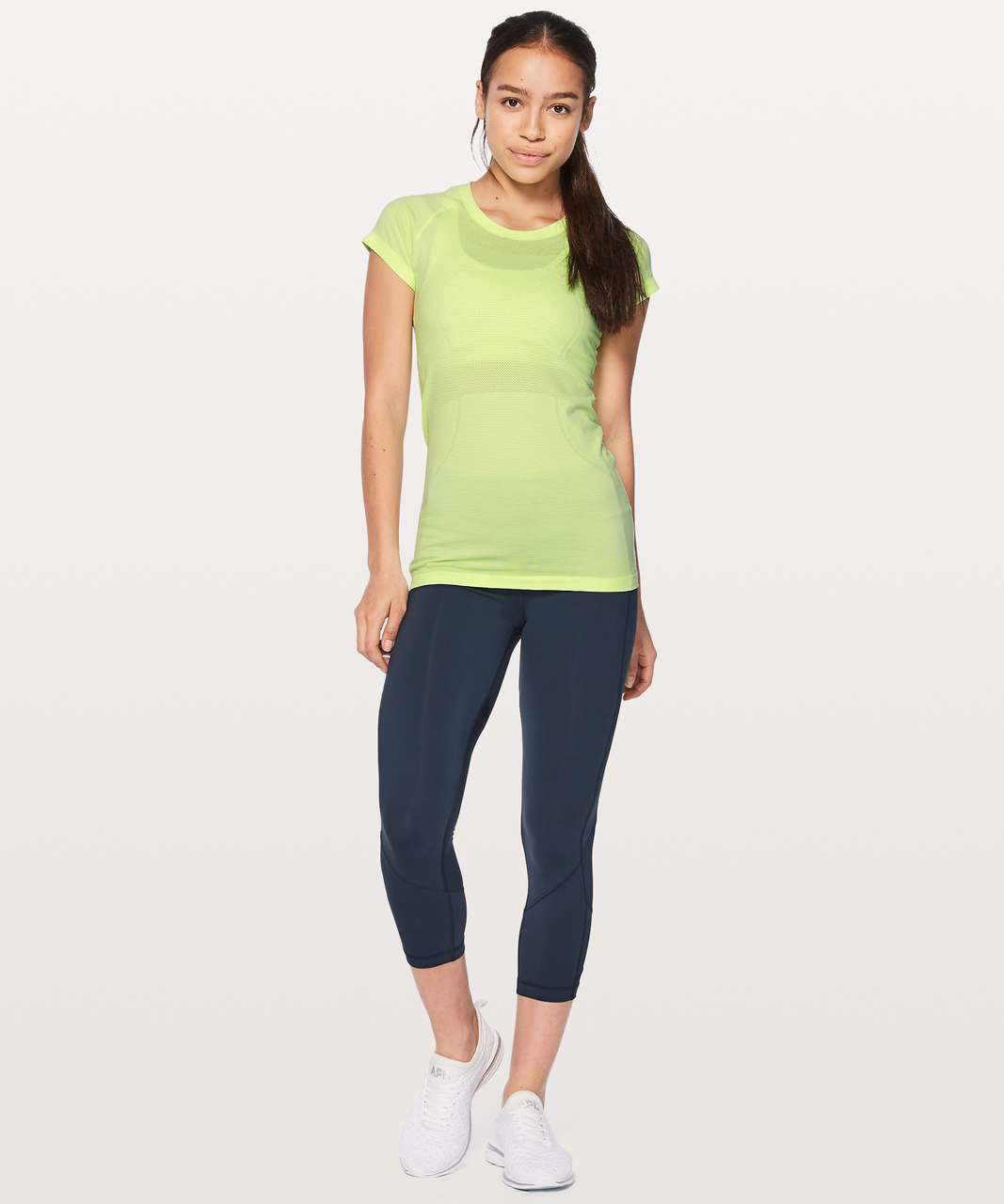 Lululemon Swiftly Tech Short Sleeve Crew - Clear Mint / White