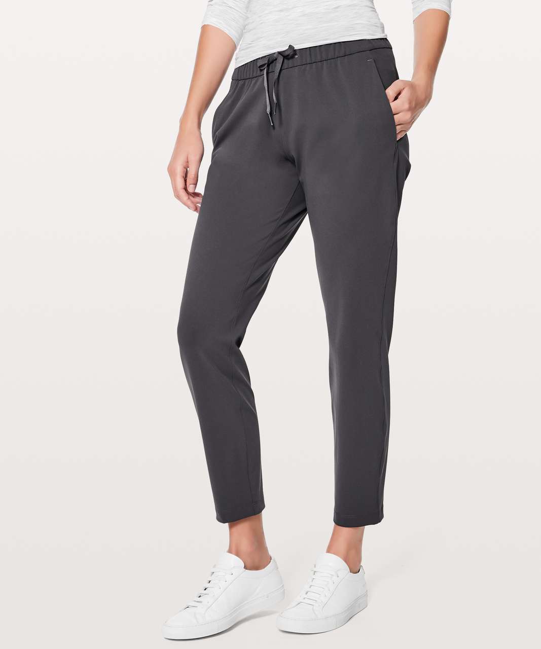 Lululemon On The Fly Pant *28 - Heathered Black - lulu fanatics