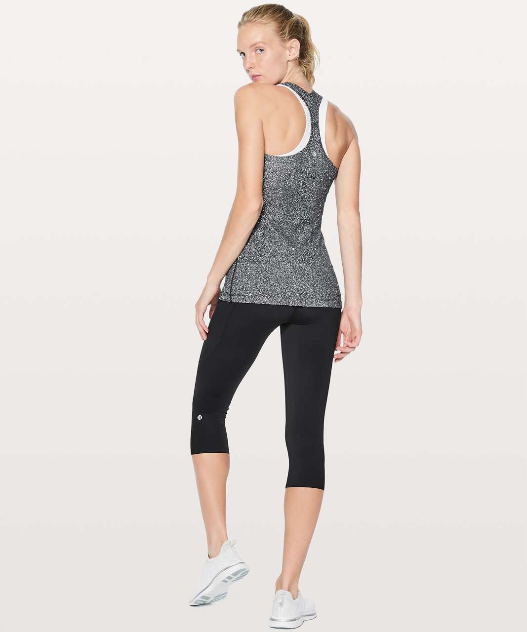 Lululemon Cool Racerback II - Luminesce Splatter White Black