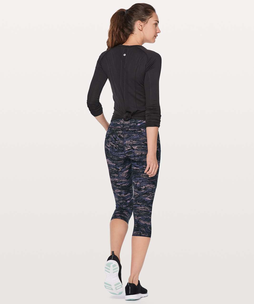 Lululemon Fast and Free Crop II 19 *Nulux - Incognito Camo Multi Grey -  lulu fanatics