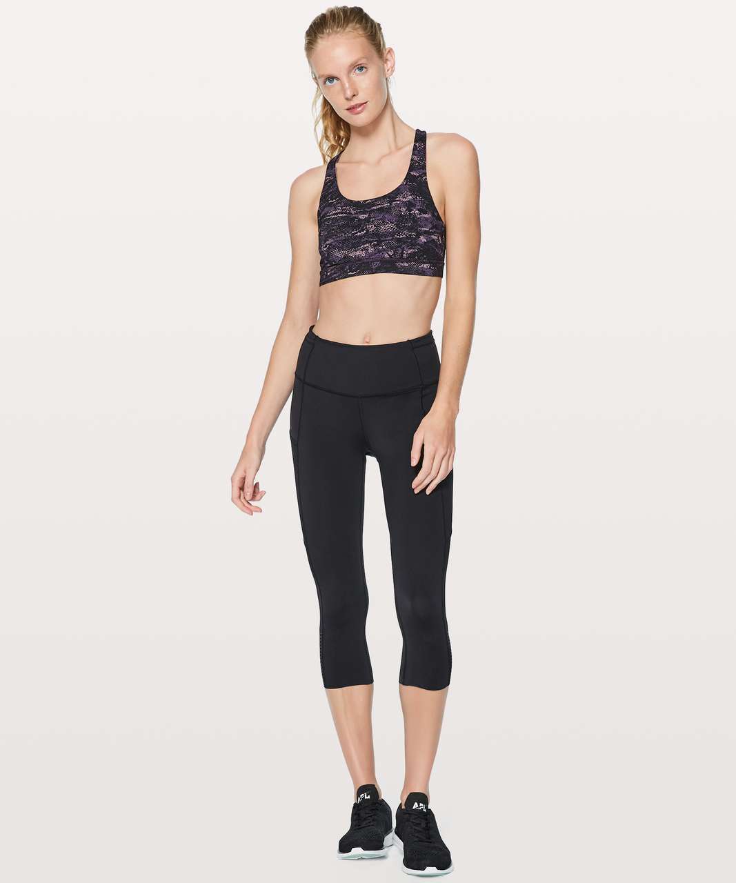 Lululemon Invigorate Bra - Rip Wave Purple Thunder Black / Black - lulu  fanatics