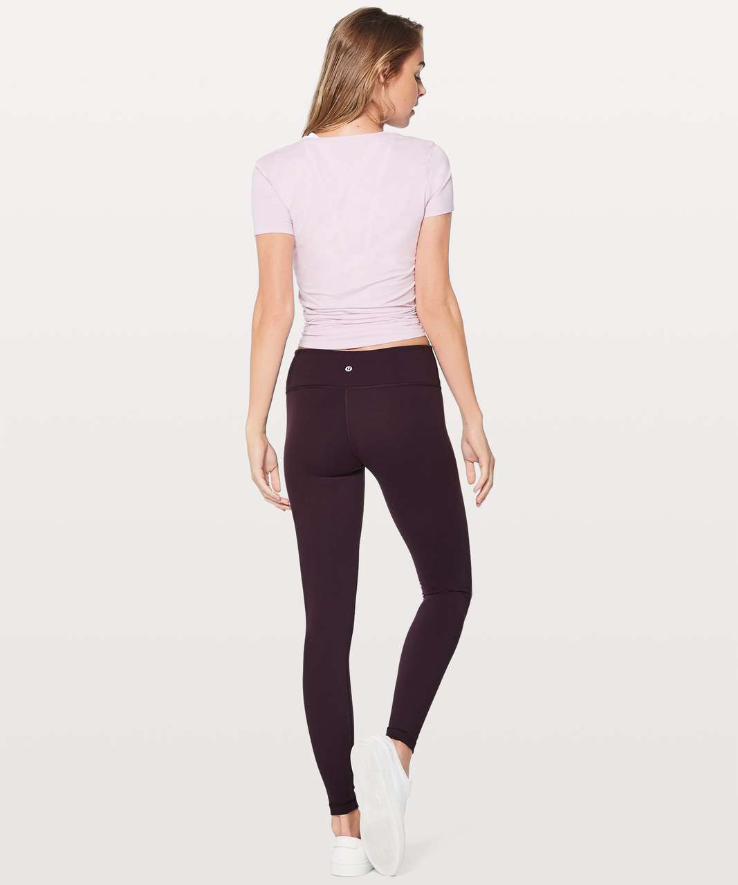 Lululemon Wunder Under Low-Rise Tight *Full-On Luon 28" - Black Cherry