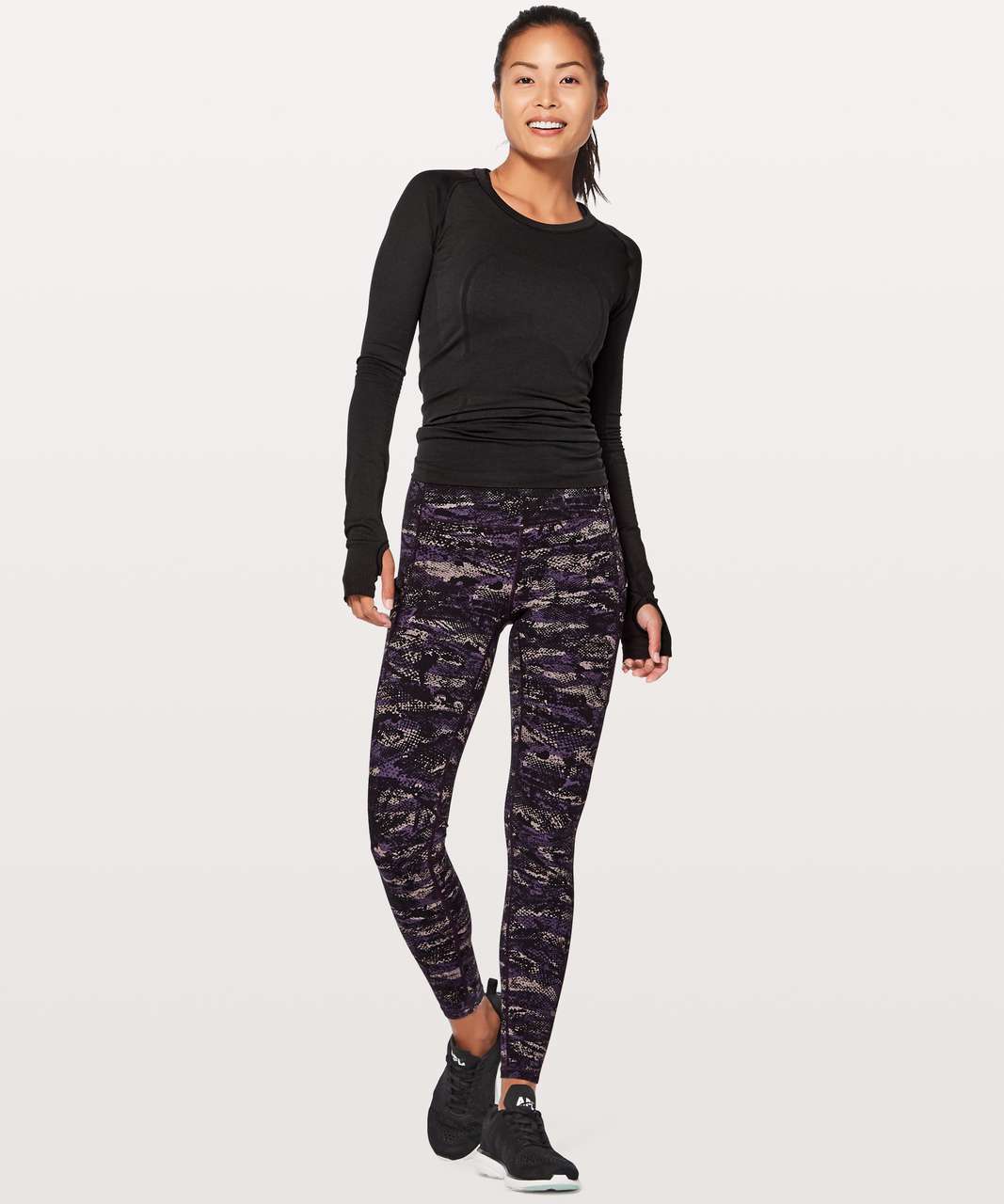 Lululemon Speed Up Tight *Full-On Luxtreme 28" - Rip Wave Purple Thunder Black