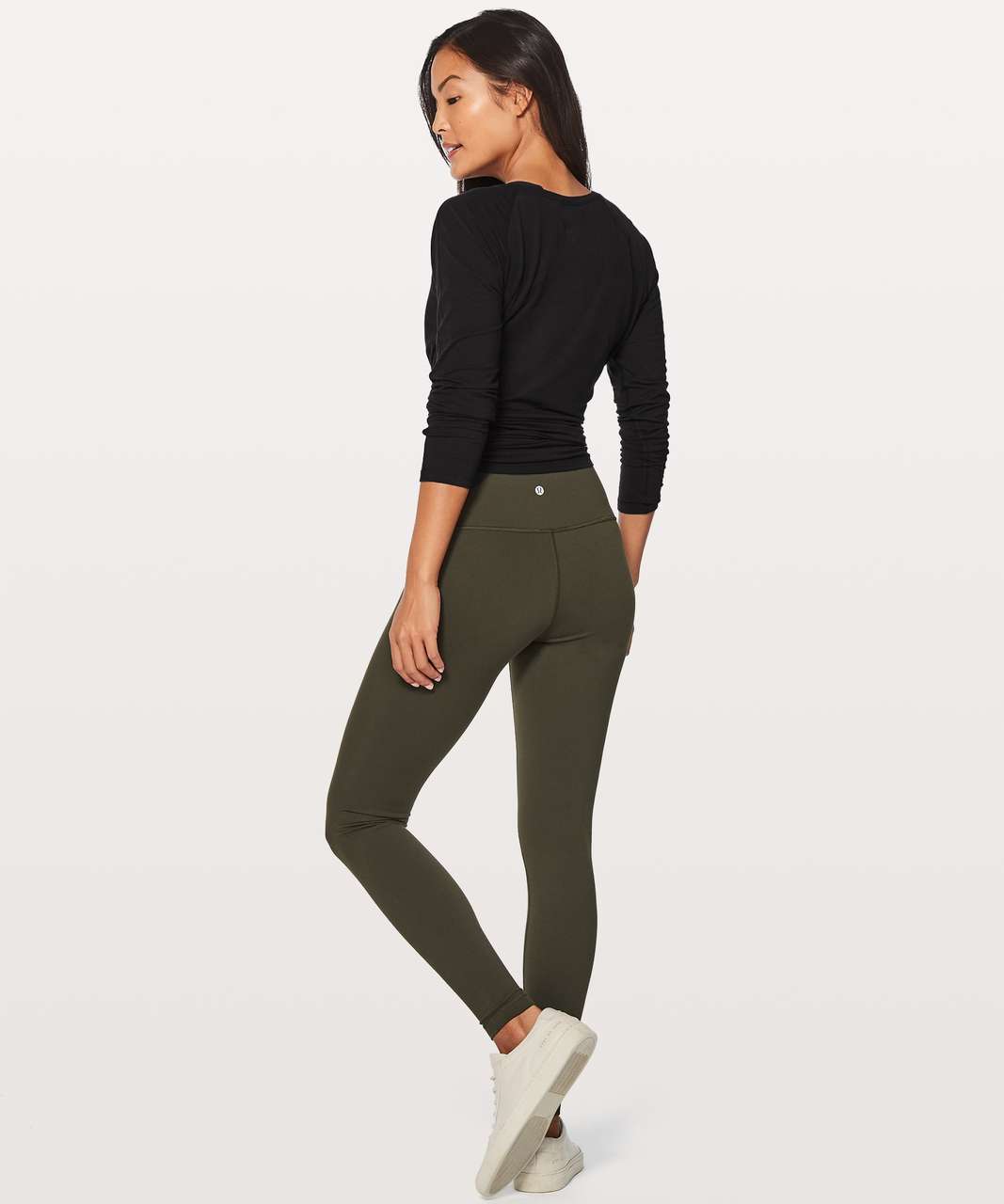 Lululemon Wunder Under Hi-Rise Tight Full-On Luon 28" - Dark Olive